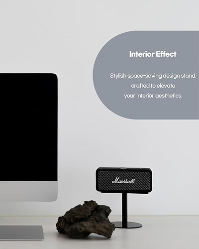 Miniatura 4 de Emberton - Soporte de altavoz (dorado satinado), para altavoz Marshall Emberton, calidad de sonido óptica, ancho 5.35 pulgadas de alto 3.94