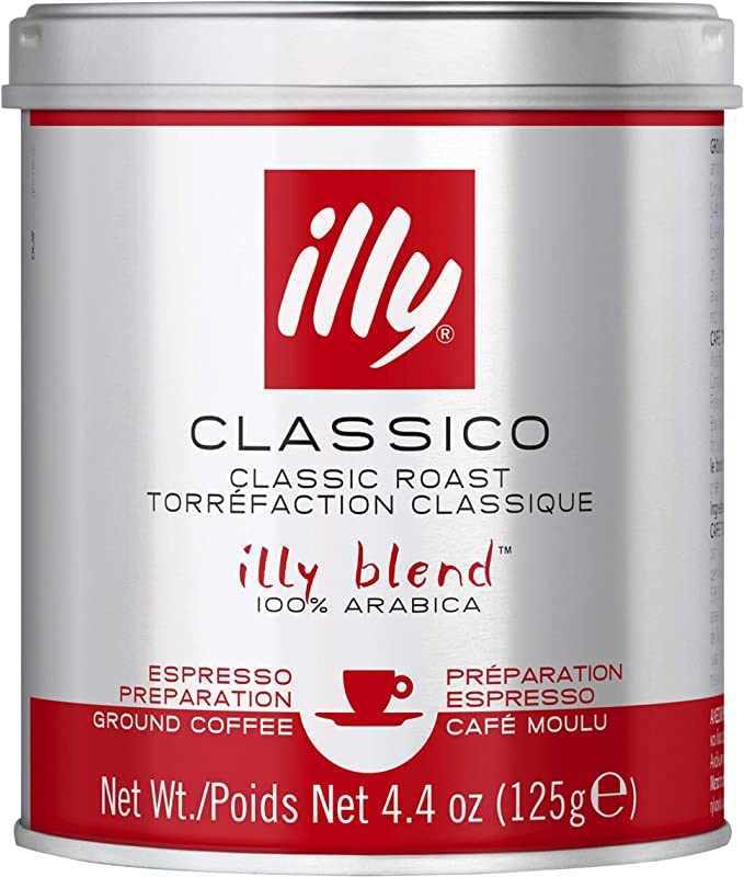 illy Ground Coffee Classico Roast Espresso Preparation Ground Coffee