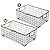 Kingrol 2 Pack Wire Storage Baskets with Handles, Metal Organizer Basket Bins for Home, Office, Nursery, Laundry Shelves Organizer