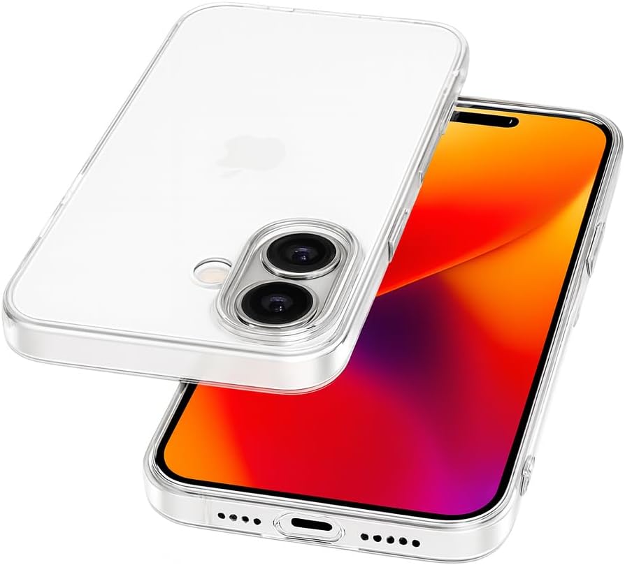 Capa Transparente iPhone 17– Silicone TPU Anti-Impacto, Ultra Fina e Resistente a Quedas