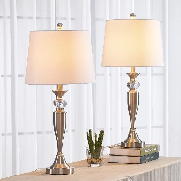 Nickel Industrial Table Lamps