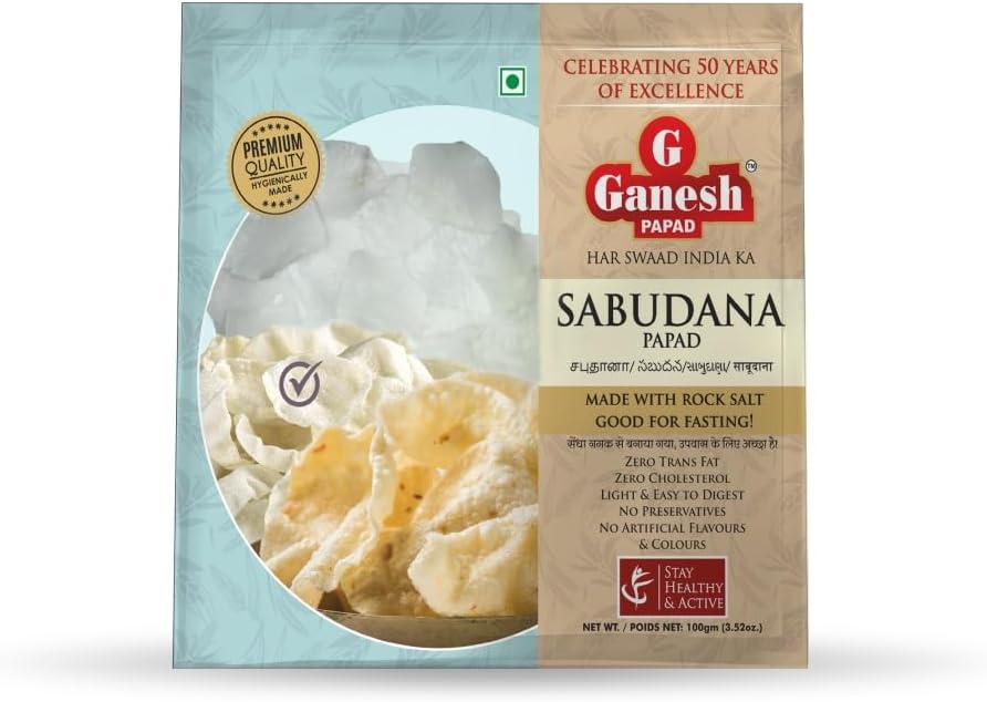 GANESH SAGO PAPAD 100GM(PACK OF2)