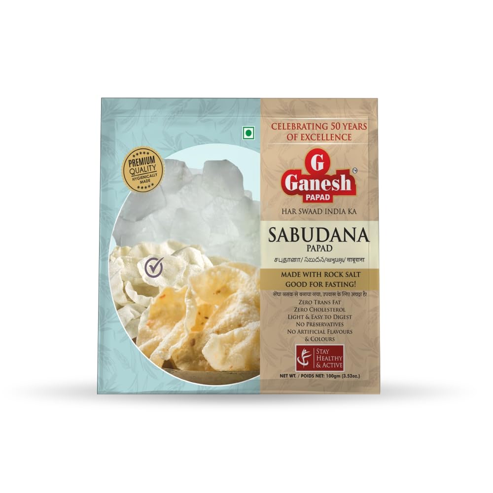 GANESH SAGO PAPAD 100GM(PACK OF2)