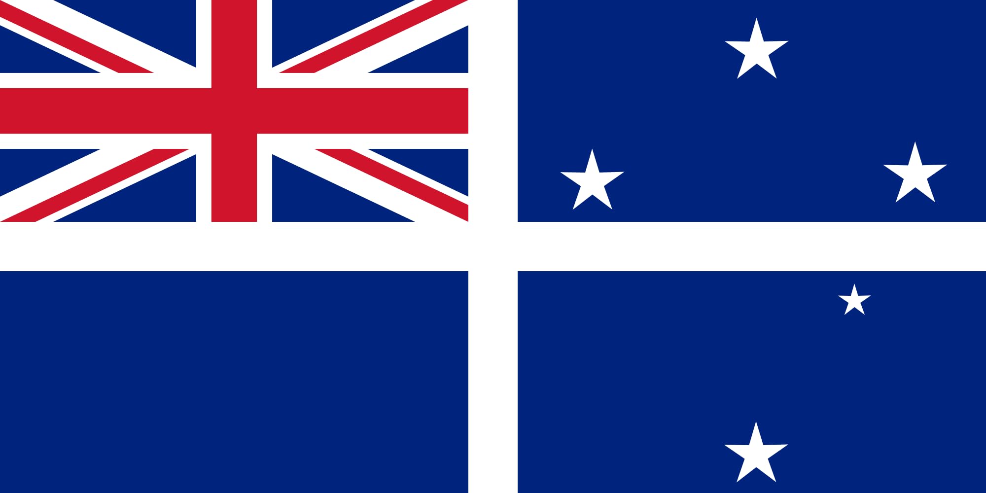 Drapeau Tasmanie 1875 grand format historique pour mât extérieur