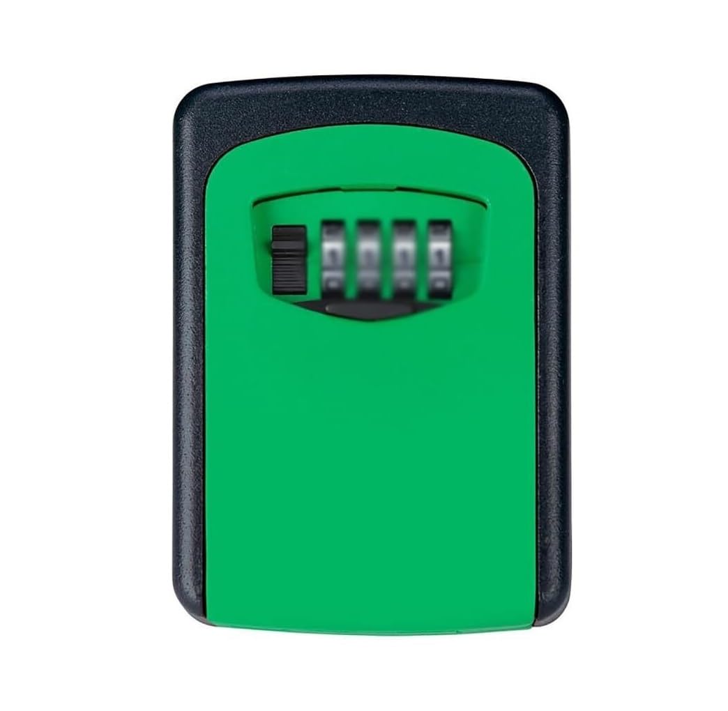 OPFdfhDFH Key locks, Key Lock,Password Box,Wall Mounted Safe Lockbox,Outdoor Waterproof Hidden,4 Digit Combination Storage,Great For Elderly Parents Spare House Keys(Green)