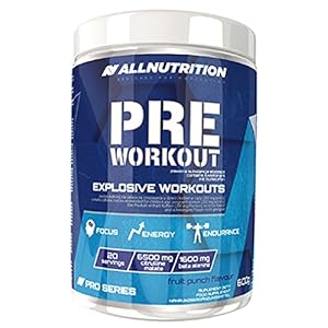 AllNUTRITION Pre-Workout Booster Sport Training Bodybuilding 600g Fruit Punch Fruit