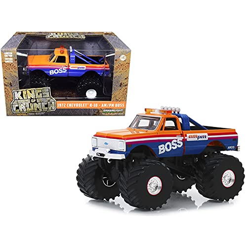 Greenlight 1:43 Kings of Crunch - AM/PM Boss - 1972 Chevrolet K-10 Monster Truck (with 66-Inch Tires) 88021