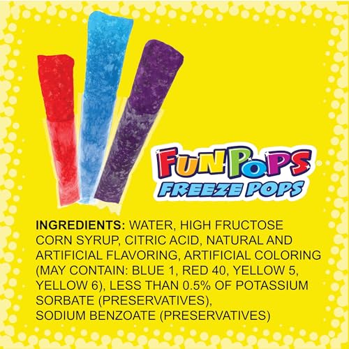 Image of Fun Pops Freeze Pops, Variety Pack, 2oz, 48 Count
