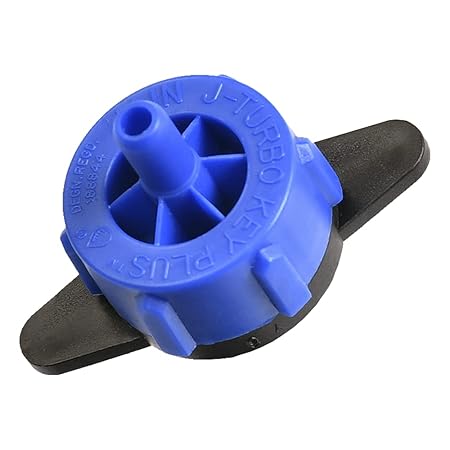 Jain Irrigation J-Turbo Key Plus Non Pressure Compensating Dripper 8.0 LPH, Blue (Pack of 500 Pcs)