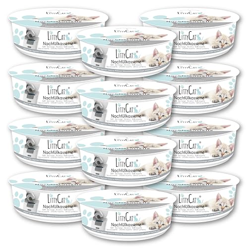Littycat Nachfüllkassetten für Littycat Katzenstreuentsorgungseimer - 12er Pack (12er Pack)