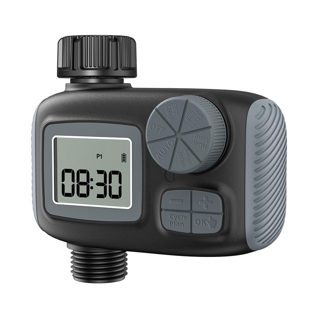 Aundhegrtt Sprinkler Timer Garden Hose Faucet Timer with Rain Delay/Manual/Automatic Drip Irrigation Function US Watering Timer US