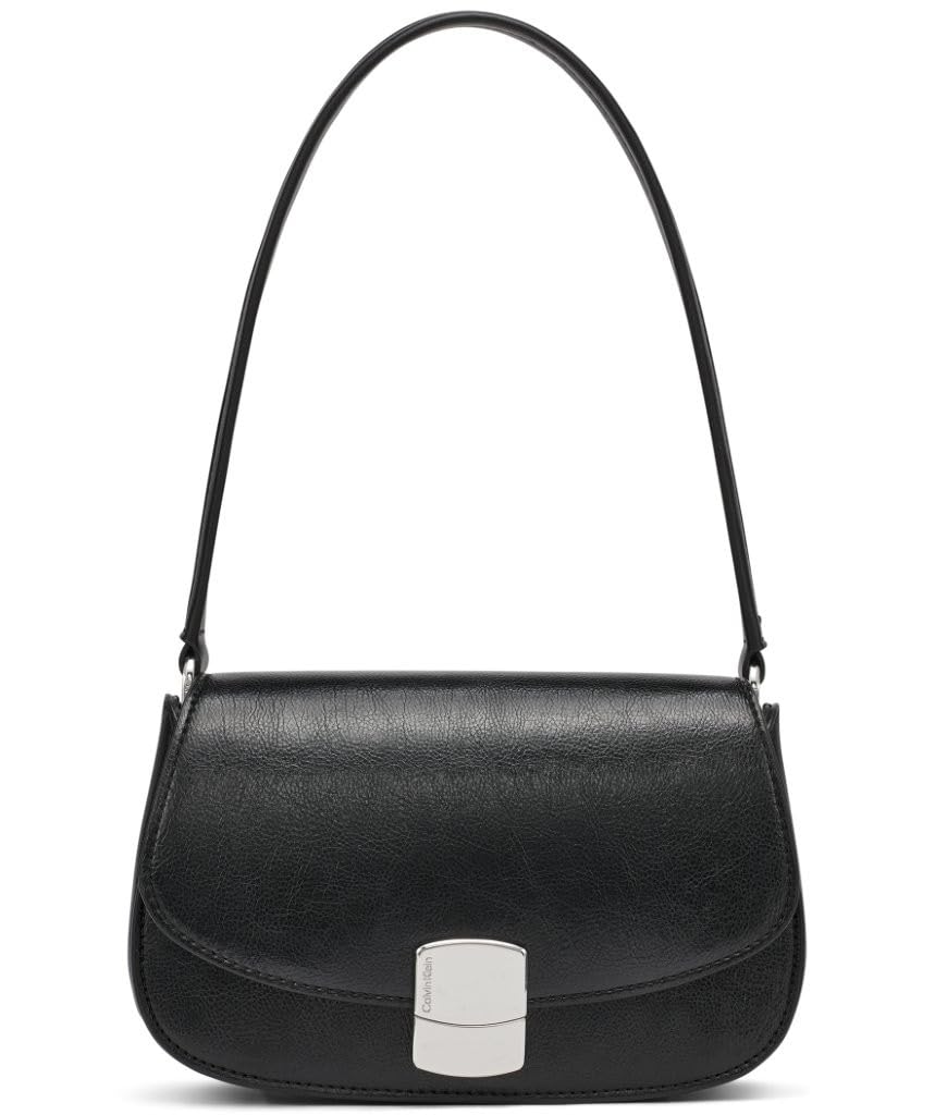 

                                                    Calvin Klein Alina Flap Shoulder Bag, Black/Silver