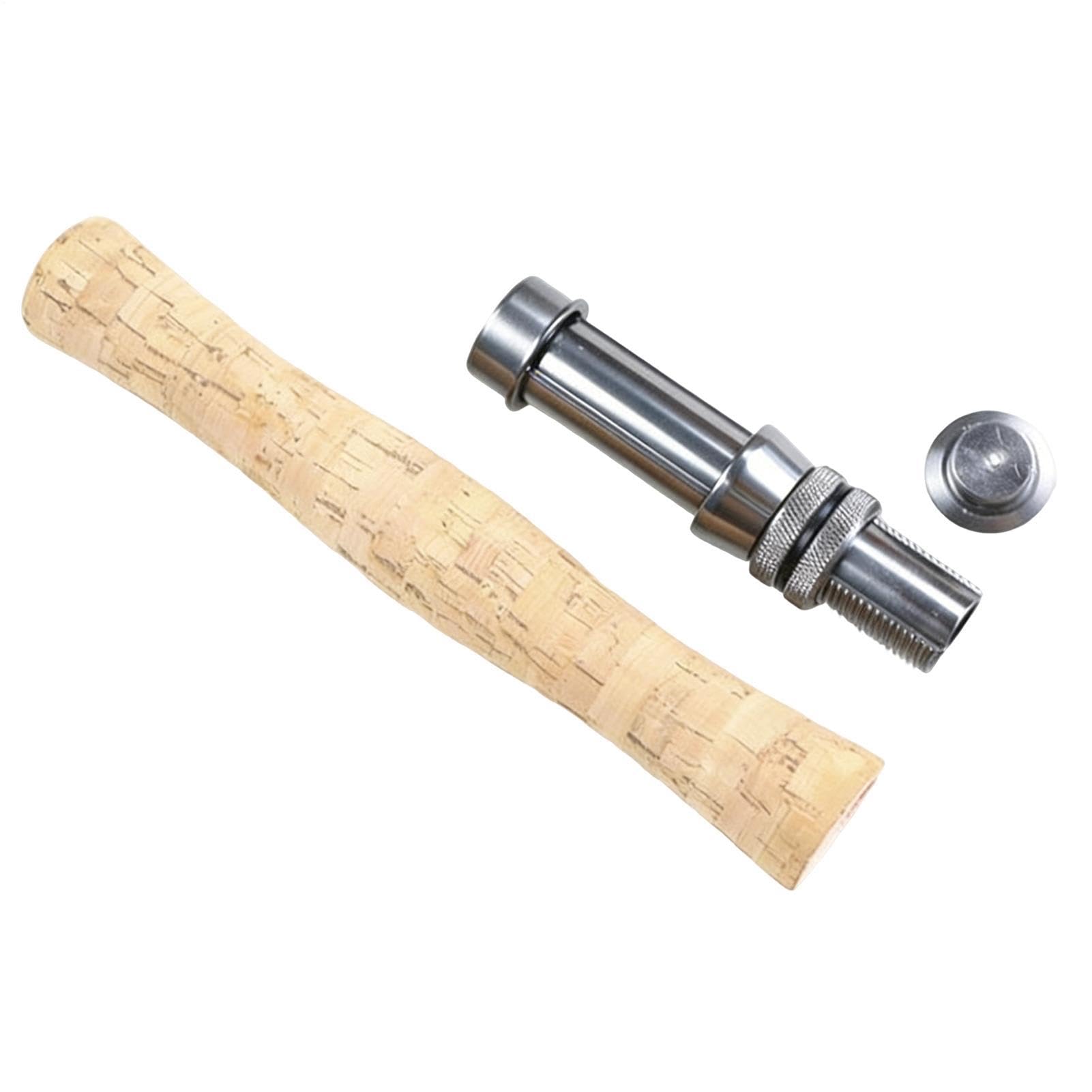 Agarre de caña de pescar de metal universal con acabado ergonómico y ultra ligero