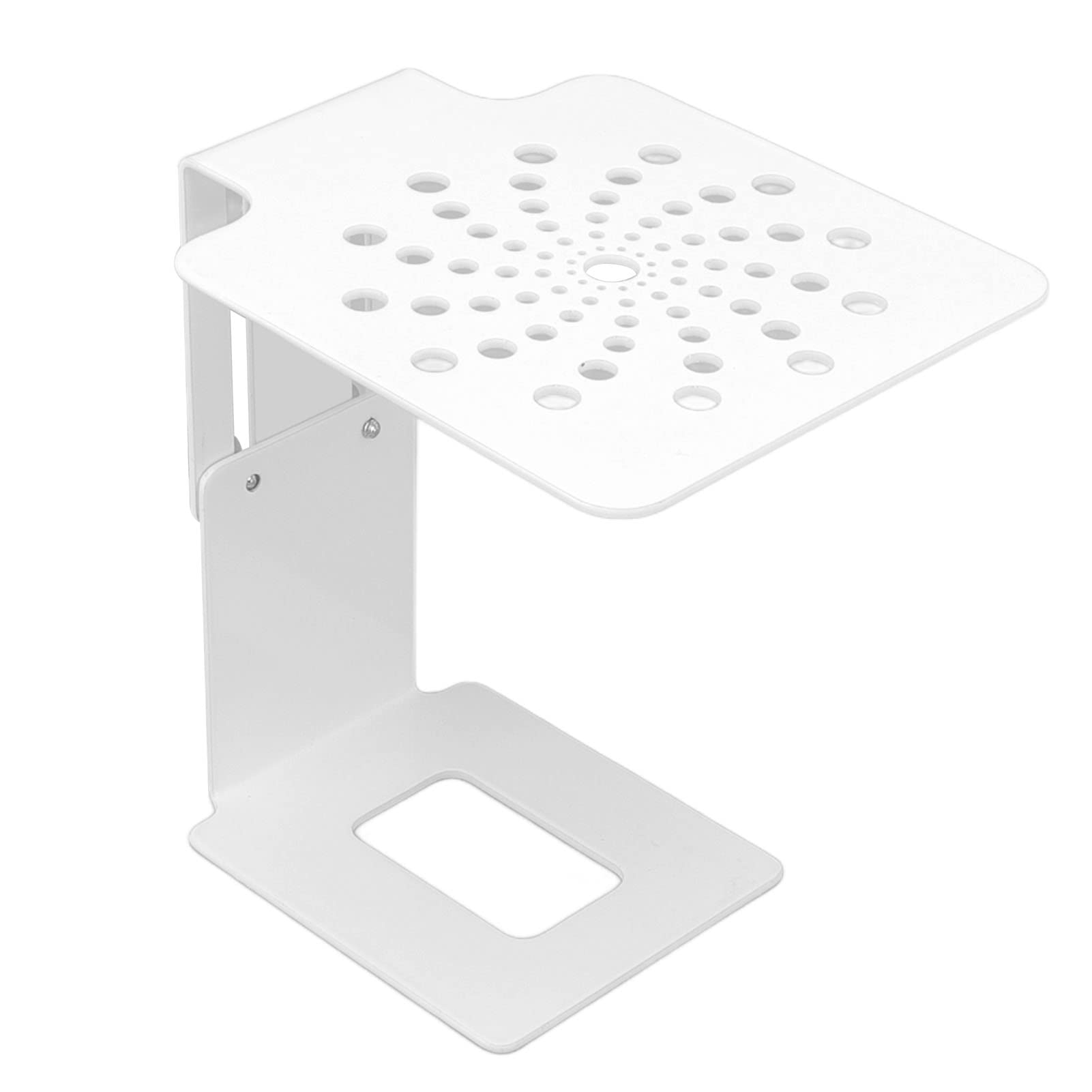 Kaffeemaschinenwaage, Edelstahl höhenverstellbare elektronische Kaffee-Waage mit Auffangdesign für zu Hause, Bar und Café, Höhe einstellbar von 8–14 cm (Weiß)