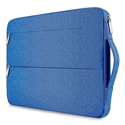 Dynotrek Mock 14 inch Laptop Sleeve Bag Pouch, with Handle Computer Cover Accessories Pocket, Portable Laptop Case Compatible for MacBook Air/Pro, Dell, HP, Acer, Asus, Lenovo -Royal Blue