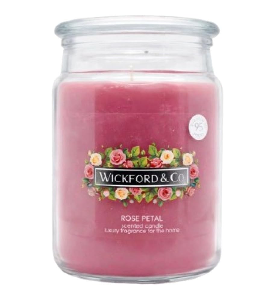 Wickford & Co Scented Candle - Rose Petal - Jar - Spring - Summer - Fragrance - Fragrant