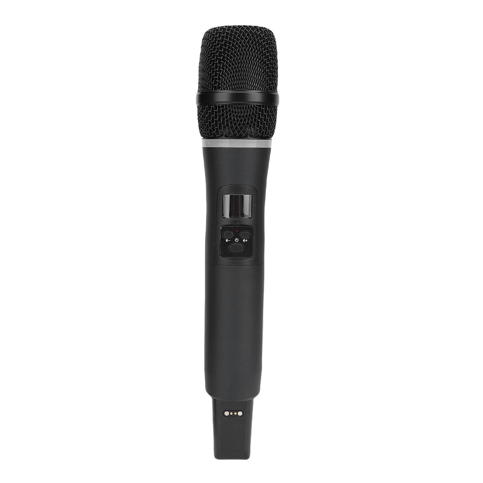 Sxhlseller de Micrófono Inalámbrico Recargable Mics Doble Sonido Transparente para Conferencias de Bodas, Aleyblack de Aluminio/Paquete de Micrófono