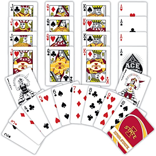 Image of MasterPieces Family Games - NCAA Iowa State Cyclones Playing Cards - Officially Licensed Playing Card Deck for Adults, Kids, and Family