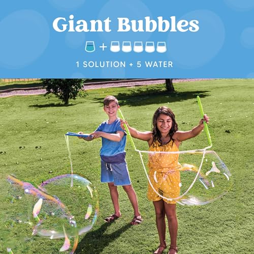 image for JOYIN 2 Bottles Bubbles Refill Solutions 64 oz (up to 5 Gallon), Conce