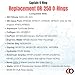Captain O-Ring - OR-250 Filter O-Ring (3 Pack) (Replacement for Culligan WH-HD200-C, 3M 3WH-HD-S01, Dupont WFAO100, 3M AP801B/T, AP802B/T, Hydronix HF45, etc)