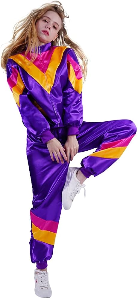 Miniatura 2 de Disfraz hippie de los 70 de los 80 de los años 80 de Cosplay de las mujeres de la discoteca de la ropa de los adultos de los trajes