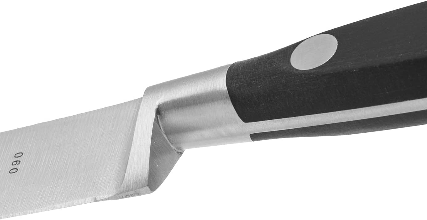 Arcos Knife 130 mm 5 Inch Nitrum Stainless Steel and 130 mm blade. Professional Cooking Knife For Cutting Variety of Foods. Ergonomic Polyoxymethylene POM Handle. Series Riviera. Color Black.