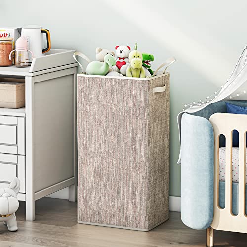 Wisdom Star Laundry Hamper,75L Collapsible Waterproof Large Laundry Basket,Laundry Sorter For Clothes Toys In The Dorm And Family,White #TOP5