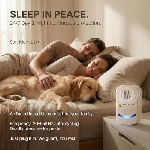 Image of RX-78, Ultrasonic Pest Control Repeller - Electronic & Ultrasound, Indoor Plug-in Repellent - Get rid of - Rodents, Mice, Squirrels, Bats, Insects, Bed Bugs, Ants, Fleas, Spiders, Roaches (4Pack)