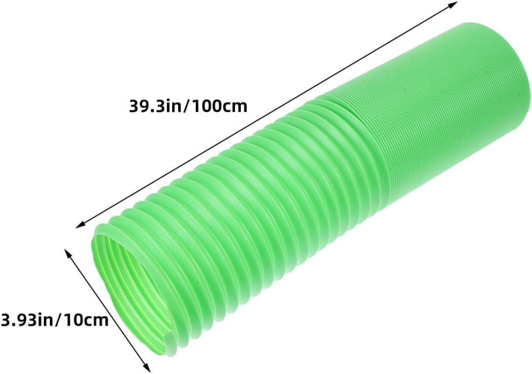 Cabilock 2pcs Foldable Plastic Hamster Tunnels Small Animal Activity Exercise Tube Hideaway Play Structure for Ferrets and Hamsters