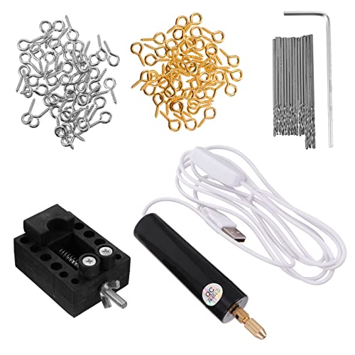 Set mini taladro eléctrico USB para manualidades DIY miniatura 1