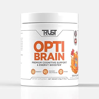 TRUST SUPPLEMENT Opti Brain - Enhance Memory and Focus,Nootropics Brain Support for Energy, Brain Booster for Health with Energy and Focus - Premium Energy Enhancers