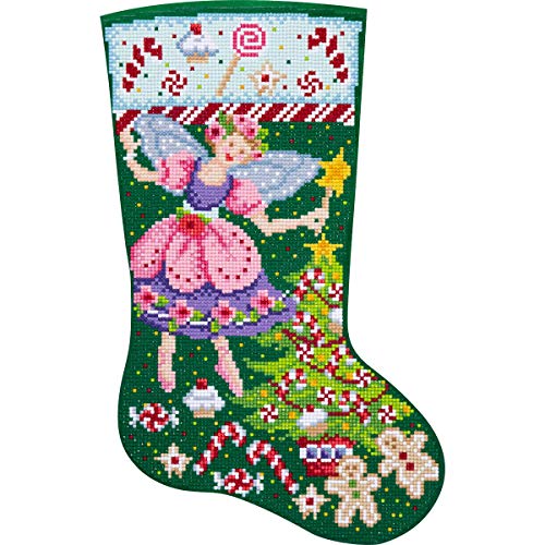 Kit chaussette de Noël à fabriquer soi-même cadeau Bucilla fée - 3