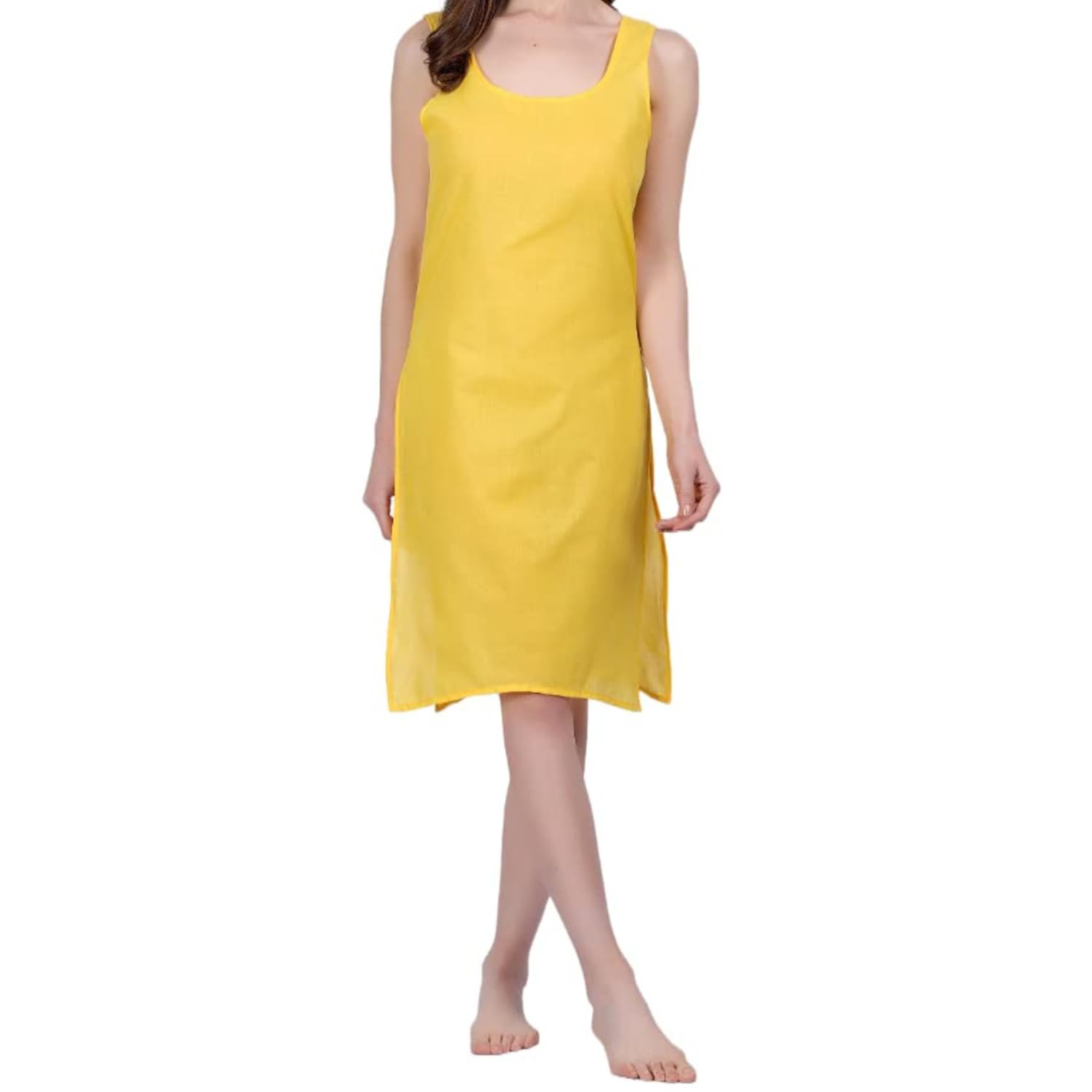 Women’s Cotton Long Inner Slip | Underslip Camisole for Kurta, Saree, Ethnic Wear, Maxi Dress & Nightwear Petticoat-picture-39