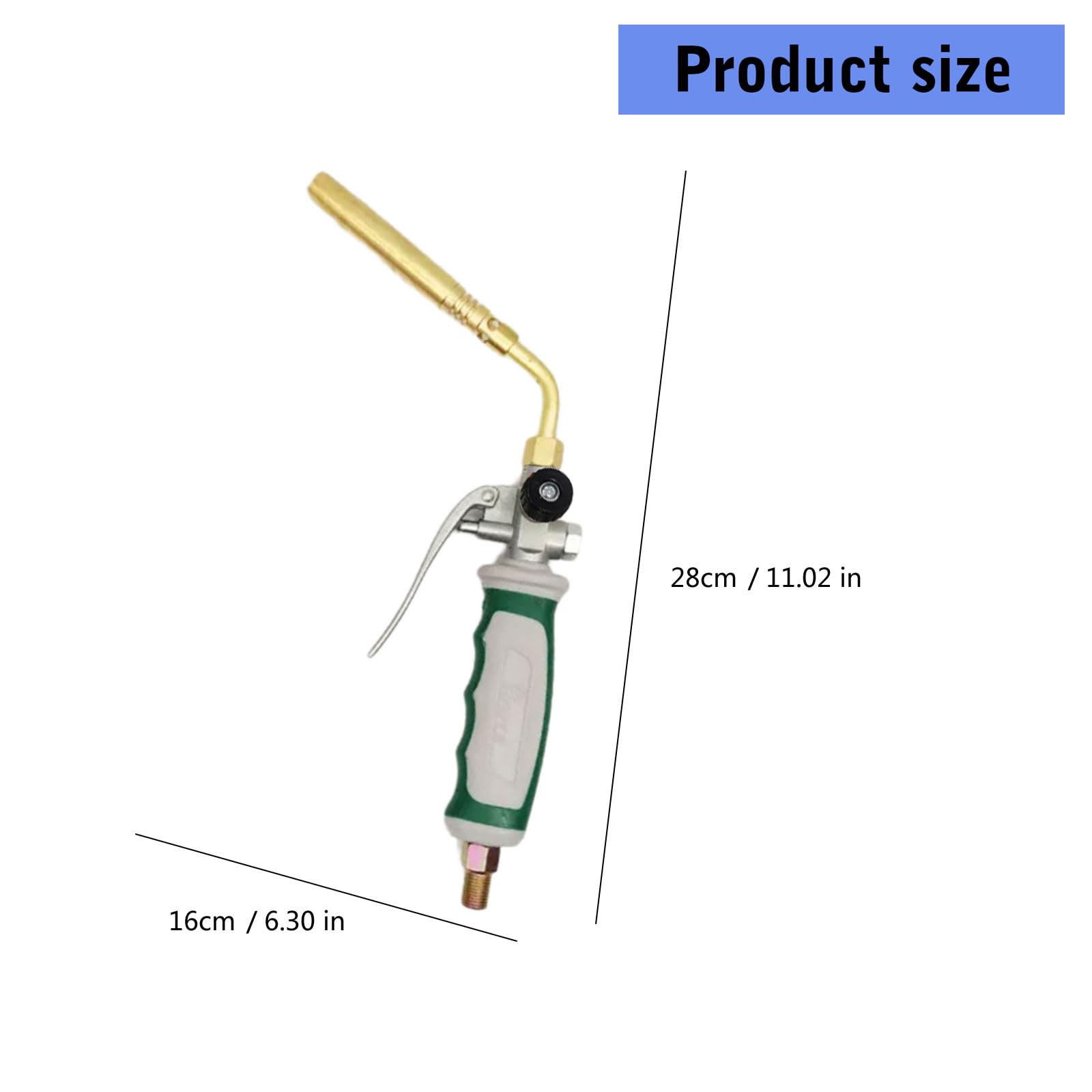 Mapp Torche avec flamme réglable Double ouverture Tuyau de soudure pour diverses applications de travail des métaux MAPP