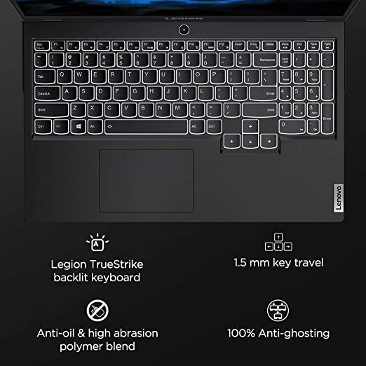 Image of (Refurbished) Lenovo Legion 5 10th Gen Intel Core i5 15.6 inch FHD Gaming Laptop (8GB /512GB SSD /Windows 10 /120 Hz /NVIDIA GTX 1650 4GB GDDR6 /Phantom Black /2.3Kg), 82AU00CFIN