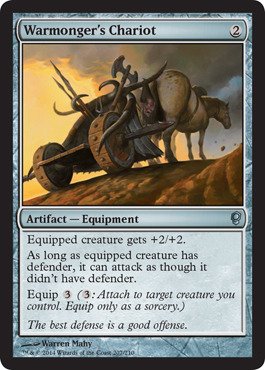 Magic The Gathering - Warmonger39;s Chariot (207/210) - Conspiracy - Foil