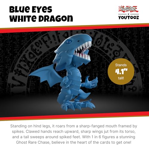 Image of Youtooz Blue-Eyes White Dragon Vinyl Action Figure, 4.1 inch Dragon Collectible, Based on Yu-Gi-Oh! Anime Series