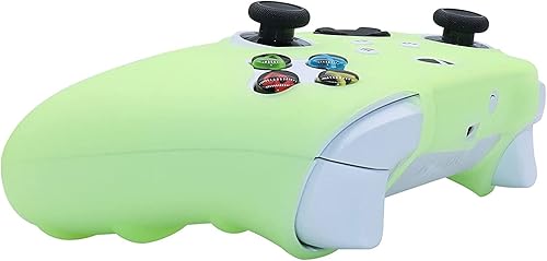 Miniatura 5 de HLRAO Funda de silicona que brilla en la oscuridad para el mando de Xbox Series X, funda protectora de goma suave antideslizante para el controlador