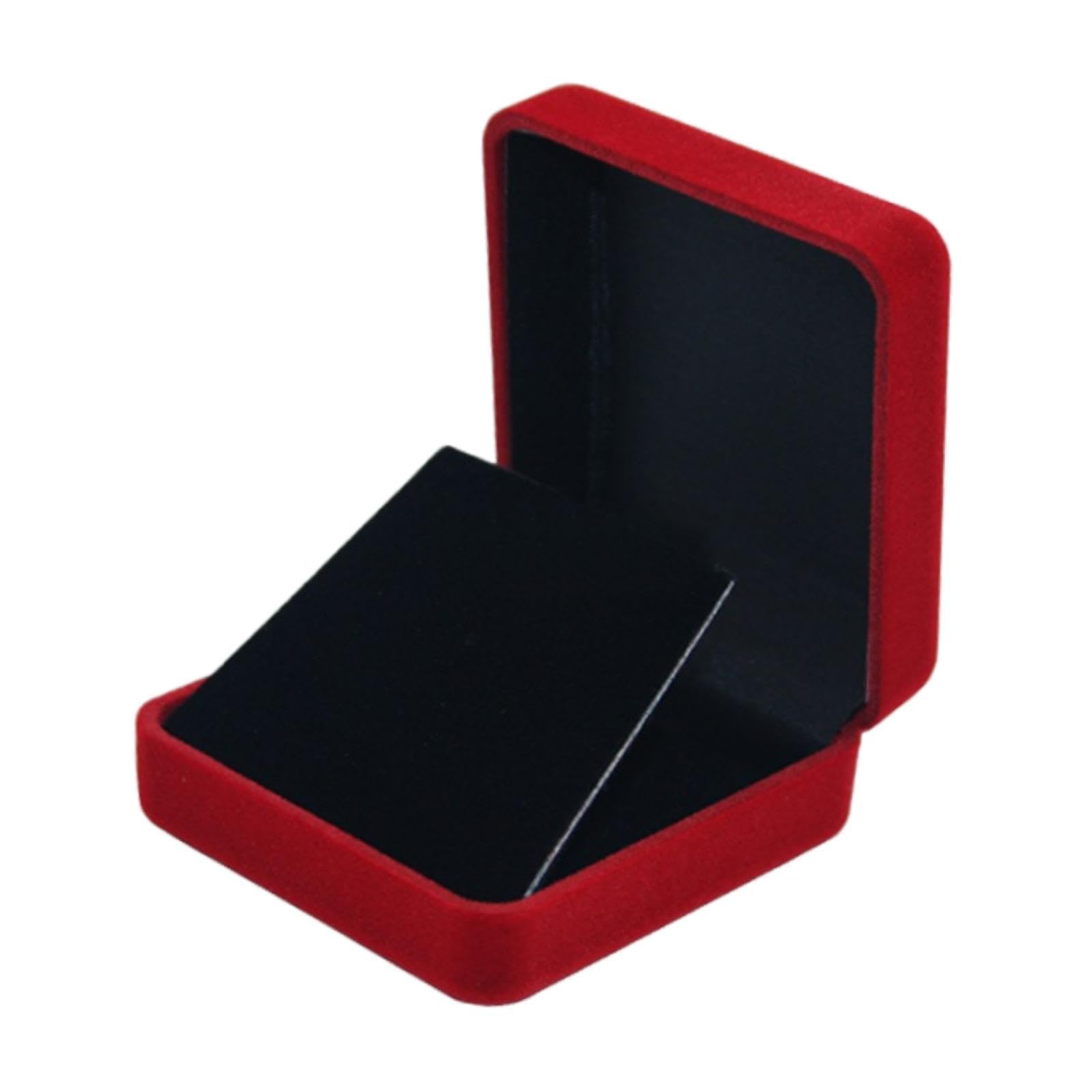 Velvet Badge Display Box Badge Display Holder for Medals Lapel Pins Brooches Red Black-image-45