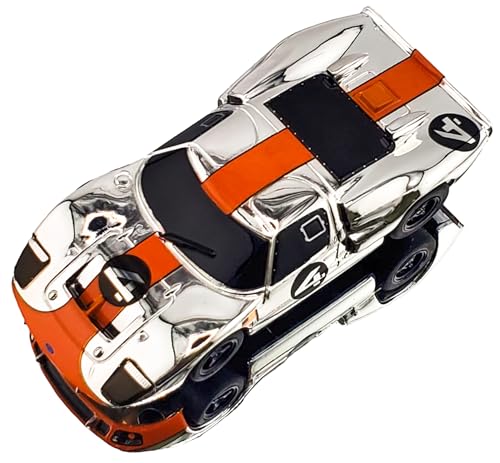 AFX Ford GT40 MKII #4 Mirror Chrome/Orange Edition miniatura 2
