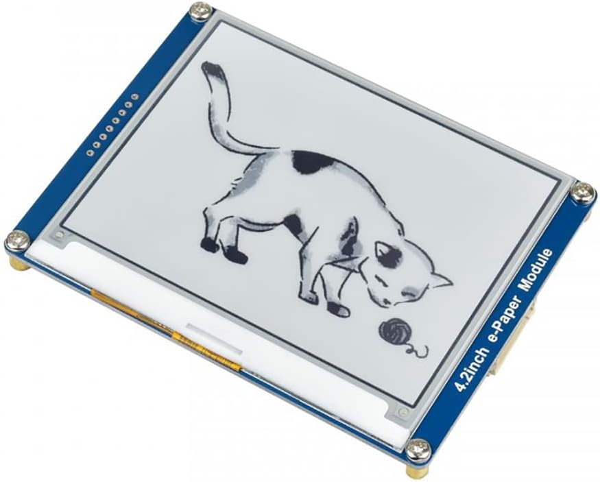 4.2inch E-Ink Display E-Paper Screen Module for Raspberry Pi 4B+ 4B 3B+ 3B 2B+ Zero W WH 2 W Jetson Nano SPI Interface 400x300 Resolution