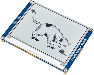 Coolwell Waveshare 4.2inch E-Ink Display E-Paper Screen Module for Raspberry Pi 4B+ 4B 3B+ 3B 2B+ Zero W WH 2 W Jetson Nano SPI Interface 400x300 Resolution