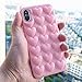 DMaos Compatible with iPhone 8 Plus/7 Plus Case for Women, 3D Pop Bubble Heart Kawaii Gel Cover, Cute Girly for iPhone 8+ 7+ 5.5 inch - Pink