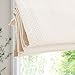 CHEFRU Cordless Window Roman Shades, Roman Shades Blinds, Beige Diamond Window Blinds for Windows, Doors, Kitchen Windows