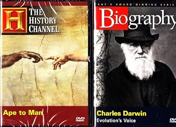 DVD Charles Darwin Biography , Ape To Man : History Channel Evolution 2 Pack Book