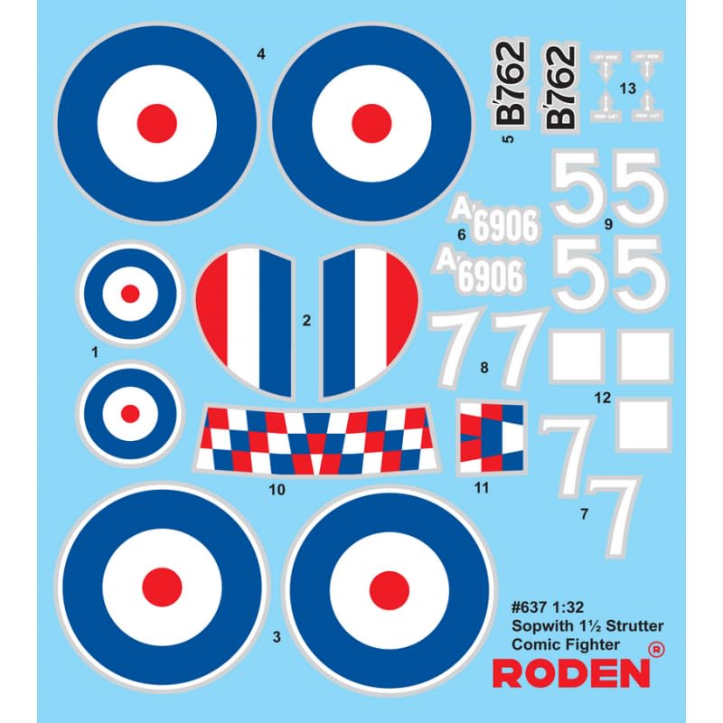 Maquette Avion Sopwith 1 1/2 Strutter Comic Fighter Roden 637 1:32