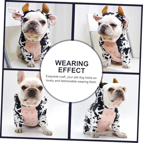 Disfraz para perro con patrón de vaca tamaño M miniatura 4