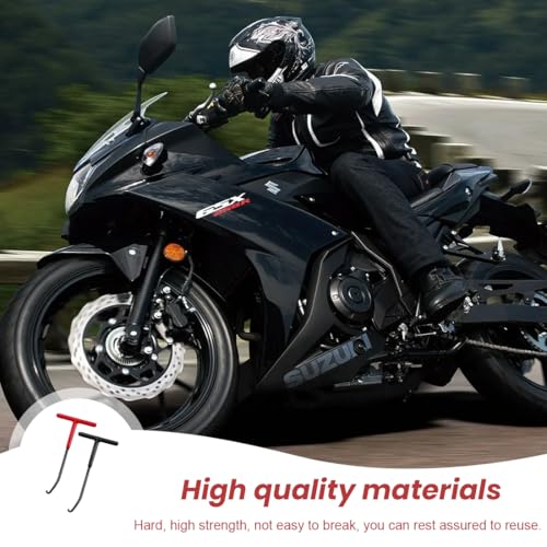 HQRKOTM 2 Stück T Federhaken, Montagehaken Federhaken Federzieher, Stahl Federhaken, Federzieher Trampolin Werkzeuge für Roller Motorrad Moped