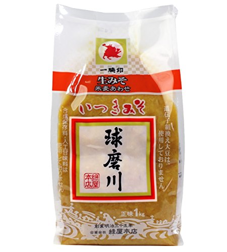 緑屋本店 米麦あわせ味噌 球磨川 生みそ 1000g