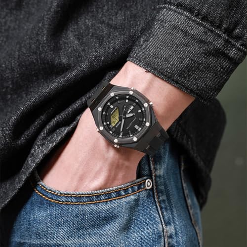 Carlington Velocity Series Analog-Digital Sports Watch Black - Image 6